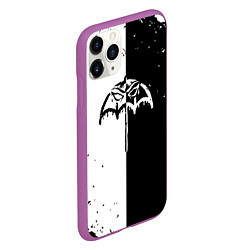 Чехол iPhone 11 Pro матовый BRING ME THE HORIZON черное былое, цвет: 3D-фиолетовый — фото 2