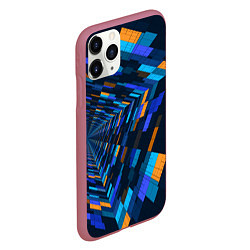 Чехол iPhone 11 Pro матовый Geometric pattern Fashion Vanguard, цвет: 3D-малиновый — фото 2