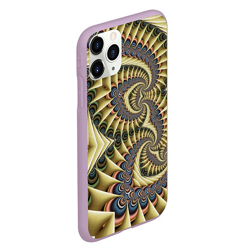 Чехол iPhone 11 Pro матовый Designer pattern / 3D-Сиреневый – фото 2