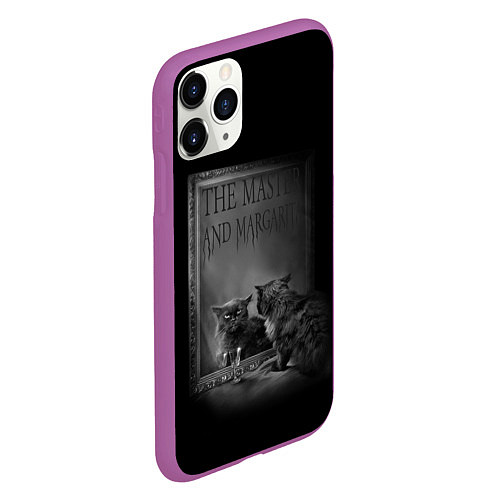 Чехол iPhone 11 Pro матовый The Master and Margarita / 3D-Фиолетовый – фото 2