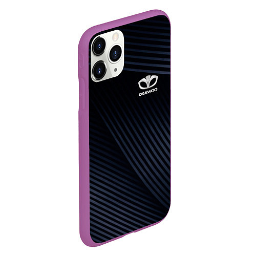 Чехол iPhone 11 Pro матовый DAEWOO auto / 3D-Фиолетовый – фото 2