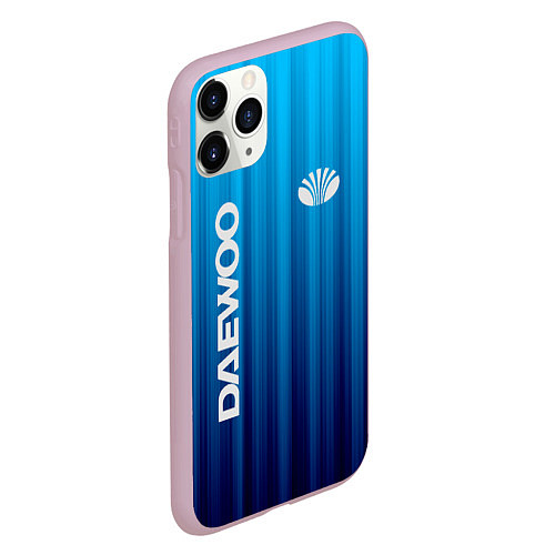 Чехол iPhone 11 Pro матовый DAEWOO спорт / 3D-Розовый – фото 2