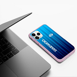 Чехол iPhone 11 Pro матовый DAEWOO спорт, цвет: 3D-розовый — фото 2