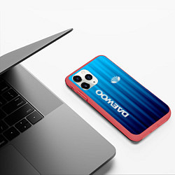 Чехол iPhone 11 Pro матовый DAEWOO спорт, цвет: 3D-красный — фото 2