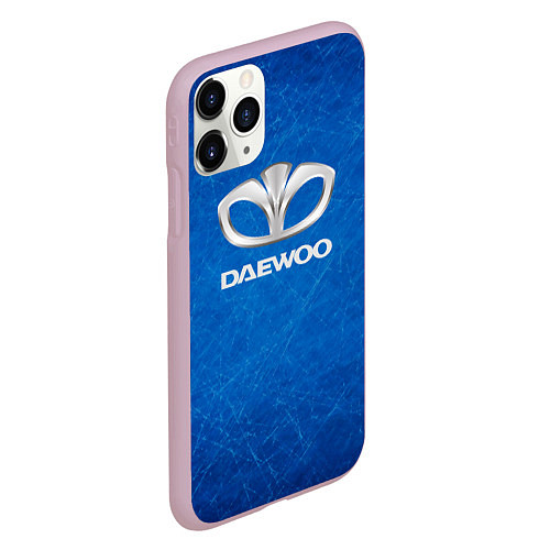 Чехол iPhone 11 Pro матовый DAEWOO ДЭУ abstraction / 3D-Розовый – фото 2