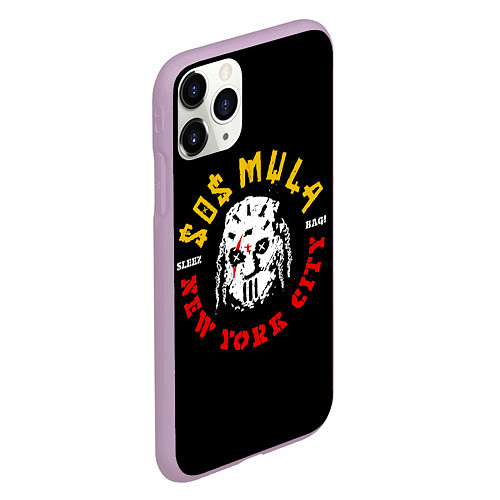 Чехол iPhone 11 Pro матовый ZillaKami x SosMula City Morgue Sleez Bag / 3D-Сиреневый – фото 2