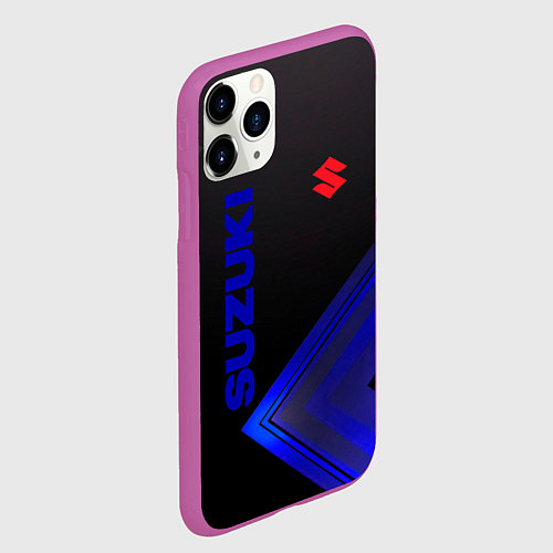 Чехол iPhone 11 Pro матовый SUZUKI СУЗУКИ / 3D-Фиолетовый – фото 2