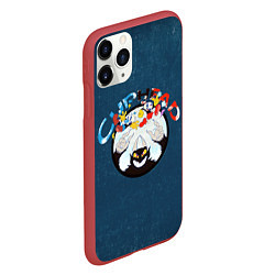 Чехол iPhone 11 Pro матовый Cuphead, Mugman and devil, цвет: 3D-красный — фото 2