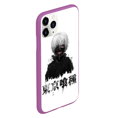 Чехол iPhone 11 Pro матовый True ghoul Dead Inside / 3D-Фиолетовый – фото 2