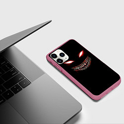 Чехол iPhone 11 Pro матовый Красноглазый демон Dead Inside, цвет: 3D-малиновый — фото 2
