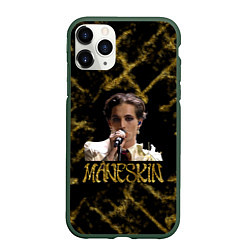Чехол iPhone 11 Pro матовый Maneskin Coraline Sanremo gold edition, цвет: 3D-темно-зеленый