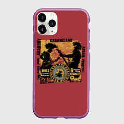 Чехол iPhone 11 Pro матовый Punk Rock Панки Живы, цвет: 3D-фиолетовый