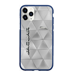 Чехол iPhone 11 Pro матовый JAGUR геометрические фигуры, цвет: 3D-тёмно-синий