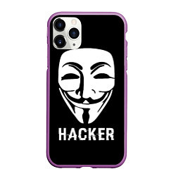 Чехол iPhone 11 Pro матовый HACKER Маска V