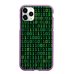 Чехол iPhone 11 Pro матовый Двоичный Код Binary Code