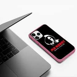 Чехол iPhone 11 Pro матовый MR ROBOT Хакер, цвет: 3D-малиновый — фото 2