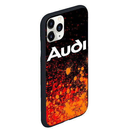 Чехол iPhone 11 Pro матовый AUDI Краска / 3D-Черный – фото 2
