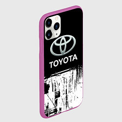 Чехол iPhone 11 Pro матовый Toyota sport, цвет: 3D-фиолетовый — фото 2