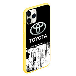 Чехол iPhone 11 Pro матовый Toyota sport, цвет: 3D-желтый — фото 2