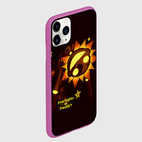 Чехол iPhone 11 Pro матовый Five Nights at Freddys Security Breach - Воспитате / 3D-Фиолетовый – фото 2