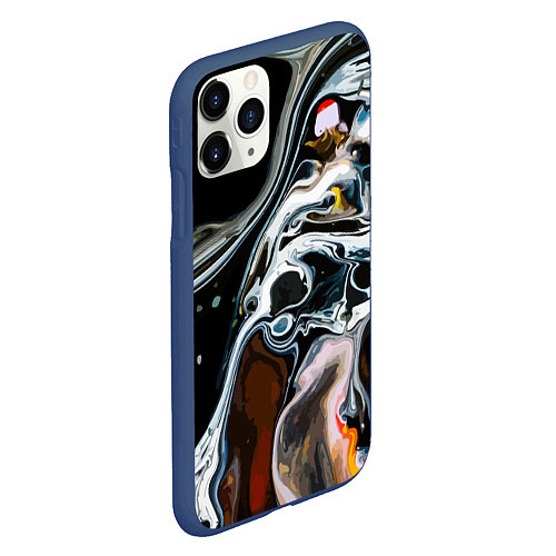 Чехол iPhone 11 Pro матовый Vanguard pattern 2088 / 3D-Тёмно-синий – фото 2
