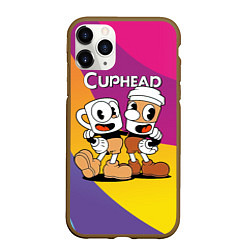 Чехол iPhone 11 Pro матовый Cuphead Show Чашечки, цвет: 3D-коричневый
