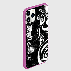 Чехол iPhone 11 Pro матовый ТОКИЙСКИЕ МСТИТЕЛИ - БРЫЗГИ КРАСКИ, цвет: 3D-фиолетовый — фото 2