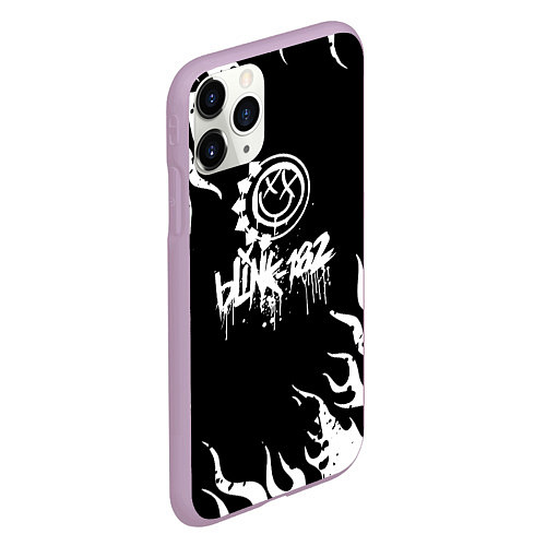 Чехол iPhone 11 Pro матовый Blink-182 / 3D-Сиреневый – фото 2