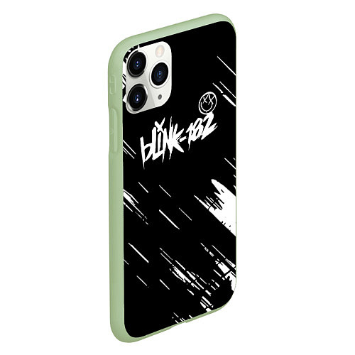Чехол iPhone 11 Pro матовый Blink-182 блинк-182 / 3D-Салатовый – фото 2