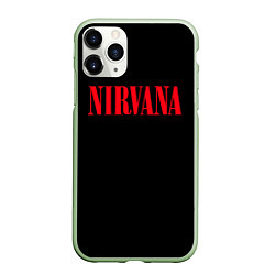 Чехол iPhone 11 Pro матовый Nirvana in Red, цвет: 3D-салатовый
