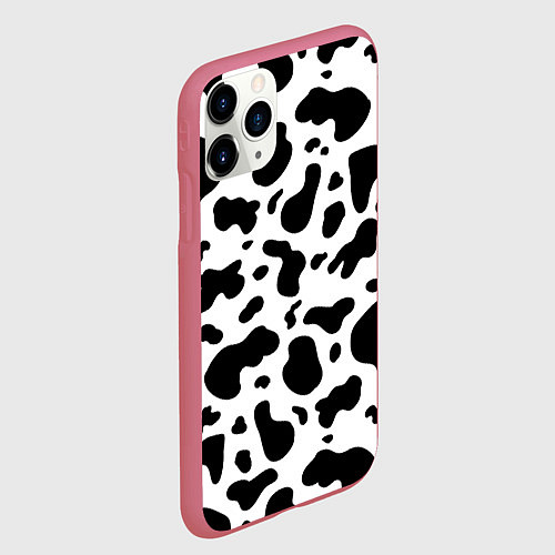 Чехол iPhone 11 Pro матовый БУРЕНКА ПАТТЕРН / 3D-Малиновый – фото 2