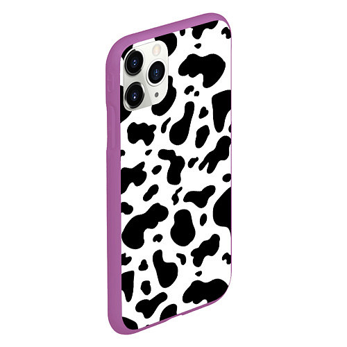 Чехол iPhone 11 Pro матовый БУРЕНКА ПАТТЕРН / 3D-Фиолетовый – фото 2