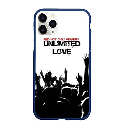 Чехол iPhone 11 Pro матовый Red Hot Chili Peppers - Unlimited Love, цвет: 3D-тёмно-синий