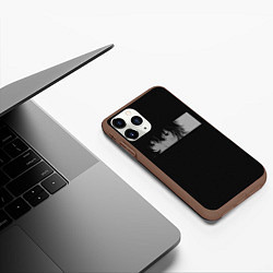 Чехол iPhone 11 Pro матовый Осаму Дазай Взгляд, цвет: 3D-коричневый — фото 2