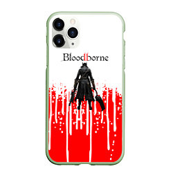 Чехол iPhone 11 Pro матовый BLOODBORNE потеки красок, цвет: 3D-салатовый