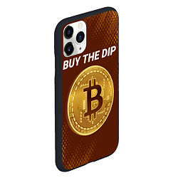 Чехол iPhone 11 Pro матовый ПОКУПАЙ ДИП - БИТКОЙН Абстракция, цвет: 3D-черный — фото 2