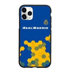 Чехол iPhone 11 Pro матовый РЕАЛ МАДРИД Real Madrid Графика, цвет: 3D-черный