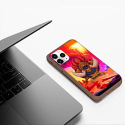 Чехол iPhone 11 Pro матовый Radahn elden ring, цвет: 3D-коричневый — фото 2