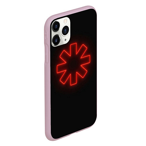 Чехол iPhone 11 Pro матовый RHCP Neon / 3D-Розовый – фото 2