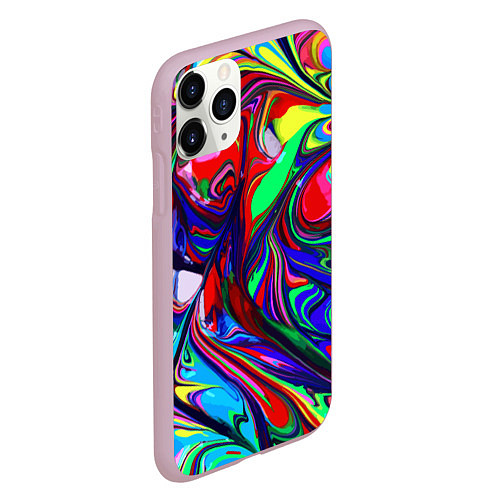 Чехол iPhone 11 Pro матовый Vanguard color pattern Expression / 3D-Розовый – фото 2