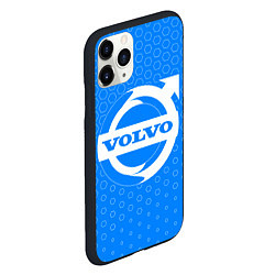 Чехол iPhone 11 Pro матовый VOLVO Соты, цвет: 3D-черный — фото 2