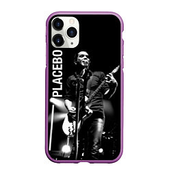 Чехол iPhone 11 Pro матовый Placebo Пласибо рок-группа, цвет: 3D-фиолетовый