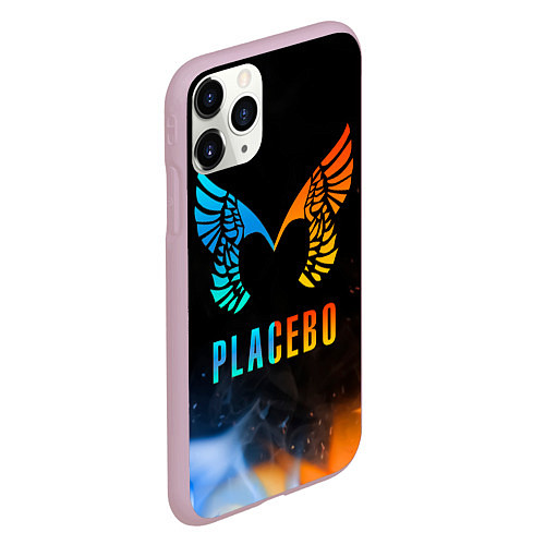 Чехол iPhone 11 Pro матовый Placebo, Logo / 3D-Розовый – фото 2