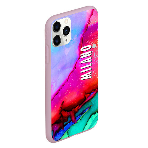 Чехол iPhone 11 Pro матовый Milano Fashion pattern / 3D-Розовый – фото 2