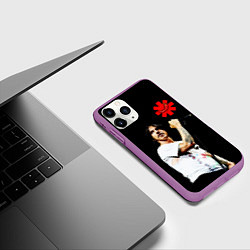 Чехол iPhone 11 Pro матовый Red Hot Chili Peppers RHCP, цвет: 3D-фиолетовый — фото 2
