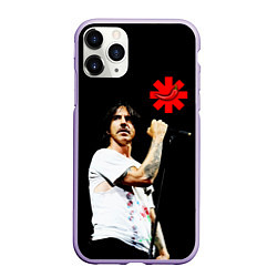 Чехол iPhone 11 Pro матовый Red Hot Chili Peppers RHCP, цвет: 3D-светло-сиреневый