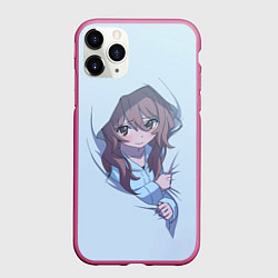 Чехол iPhone 11 Pro матовый Тайга в пледе Торадора