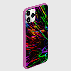 Чехол iPhone 11 Pro матовый Neon pattern Vanguard, цвет: 3D-фиолетовый — фото 2