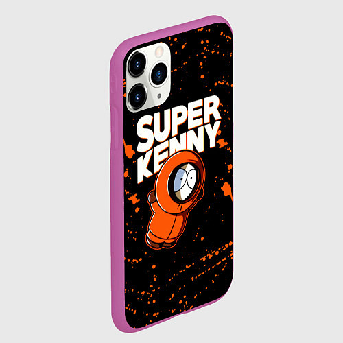 Чехол iPhone 11 Pro матовый Южный парк - Кенни / 3D-Фиолетовый – фото 2