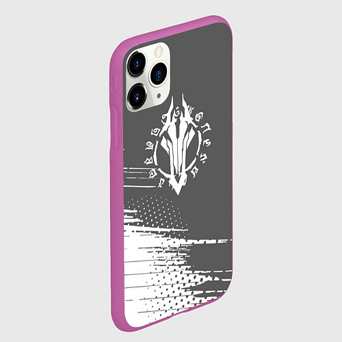 Чехол iPhone 11 Pro матовый Darksiders / 3D-Фиолетовый – фото 2